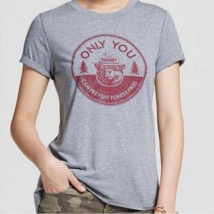Smokey The Bear Gray Target Graphic T-Shirt
